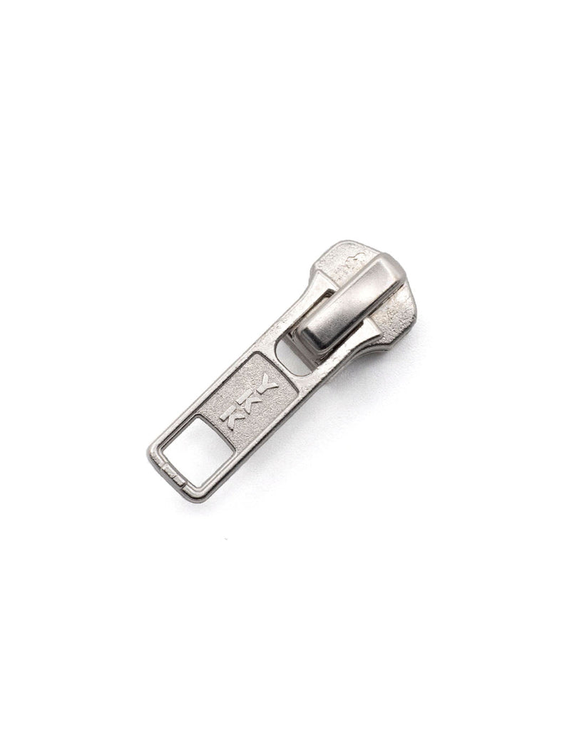 Zipper Sliders With Puller | Locked (5 Pieces) Silver Ritsen Onderdelen