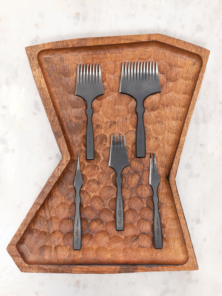 French Style Premium Leather Pricking Iron | 1 2 5 8 Or 12 Teeth Sizes Leertools