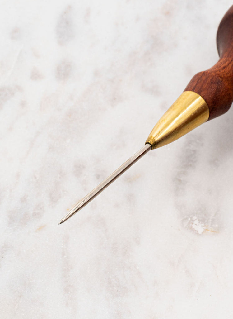Rounded Awl Round marking awl for leather hand stitching