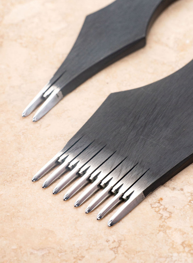 Japanese Diamond Style Premium Leather Pricking Irons | 2 Piece Set 3 Sizes Available Leertools