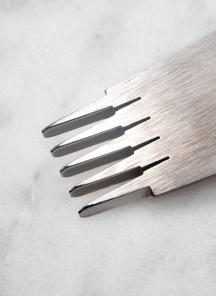 French Style Basic Leather Pricking Irons | 2 Piece Set 5 Sizes Available Leertools