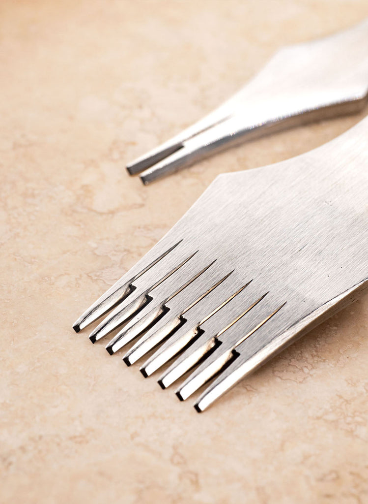 French Style Premium Leather Pricking Irons | 2 Piece Set 4 Sizes Available Leertools