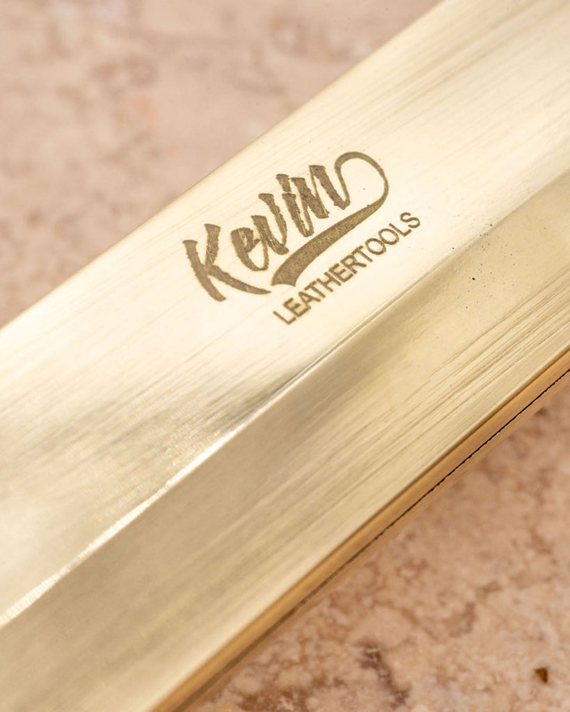 Refillable Leather Knife | Brass Leertools
