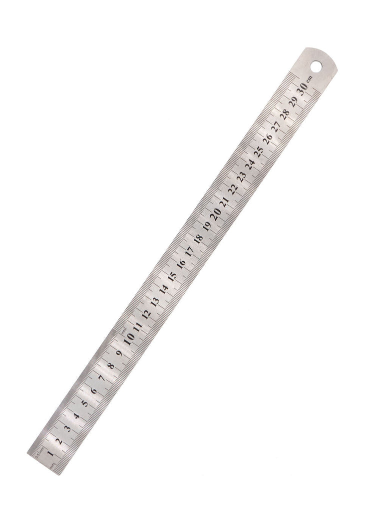 Stainless Steel Double Sided Ruler (Inches And Cm) | 3 Sizes 300 Mm Leertools