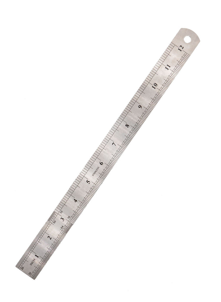 Stainless Steel Double Sided Ruler (Inches And Cm) | 3 Sizes Leertools