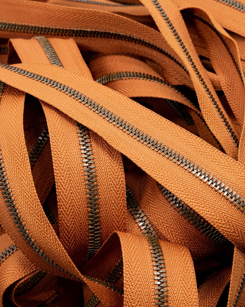 Ykk Excella® | Zipper On Roll Antique Brass Size 3 Cognac 079 Ritsen