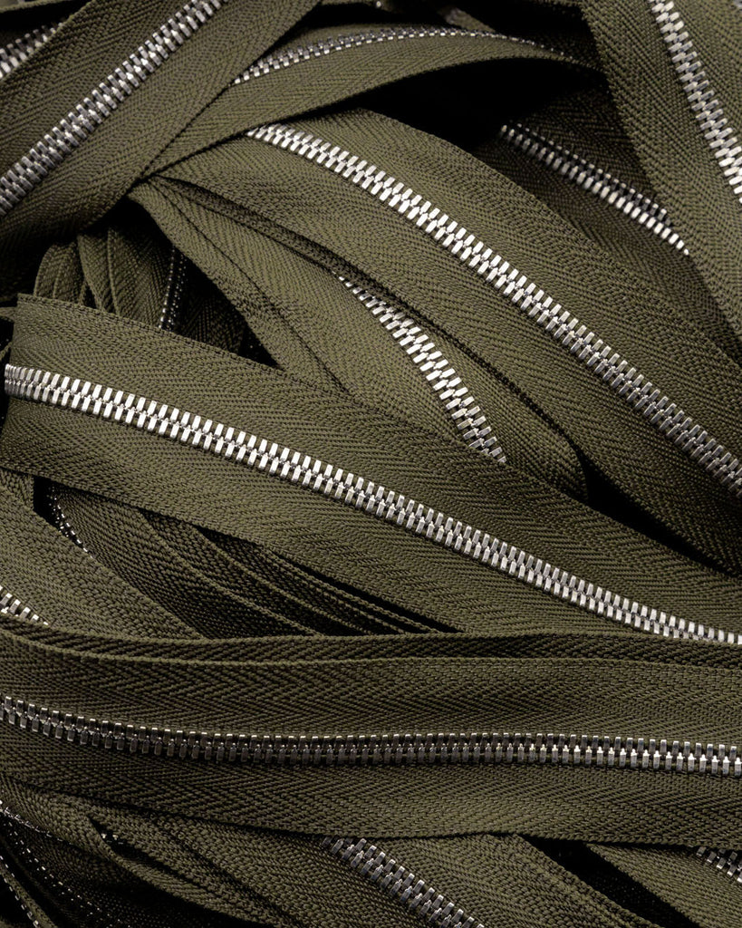 Ykk Excella® | Zipper On Roll Silver Size 3 Moss 223 Ritsen