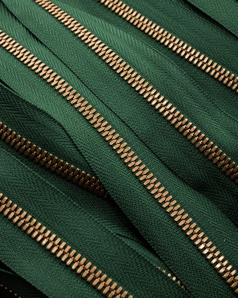Ykk Excella® | Zipper On Roll Antique Brass Size 5 Green 153 Ritsen