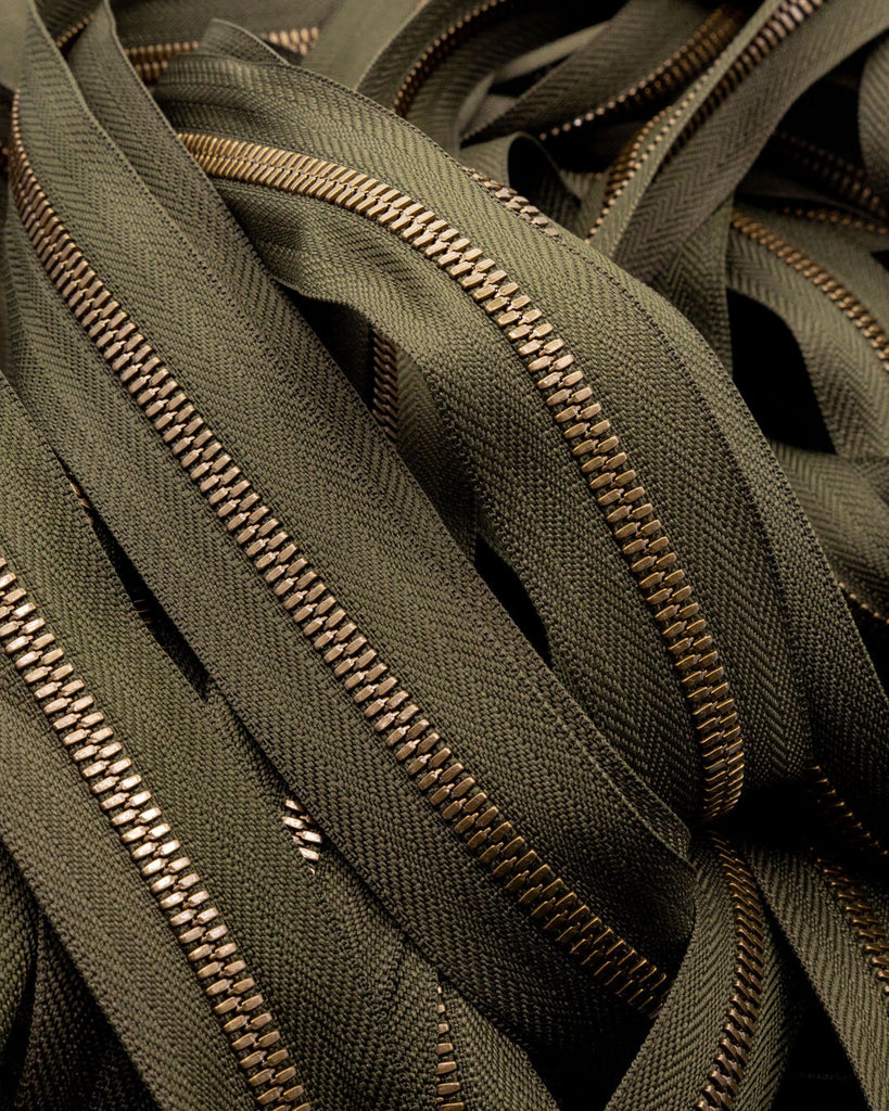 Ykk Excella® | Zipper On Roll Antique Brass Size 5 Ritsen