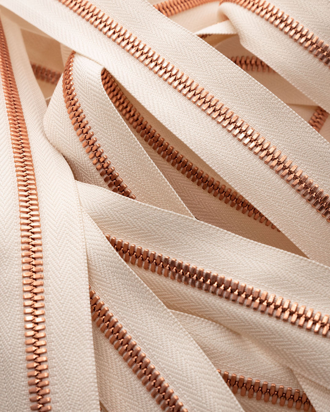 Excella® | Most beautiful YKK bright copper zipper on a roll