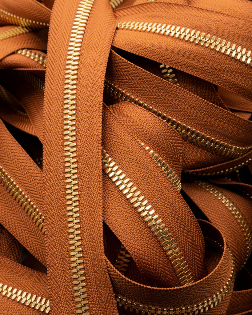 Ykk Excella® | Zipper On Roll Gold Size 5 Cognac 079 Ritsen