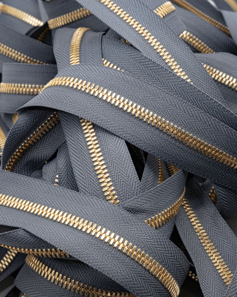 Ykk Excella® | Zipper On Roll Gold Size 5 Grey 182 Ritsen
