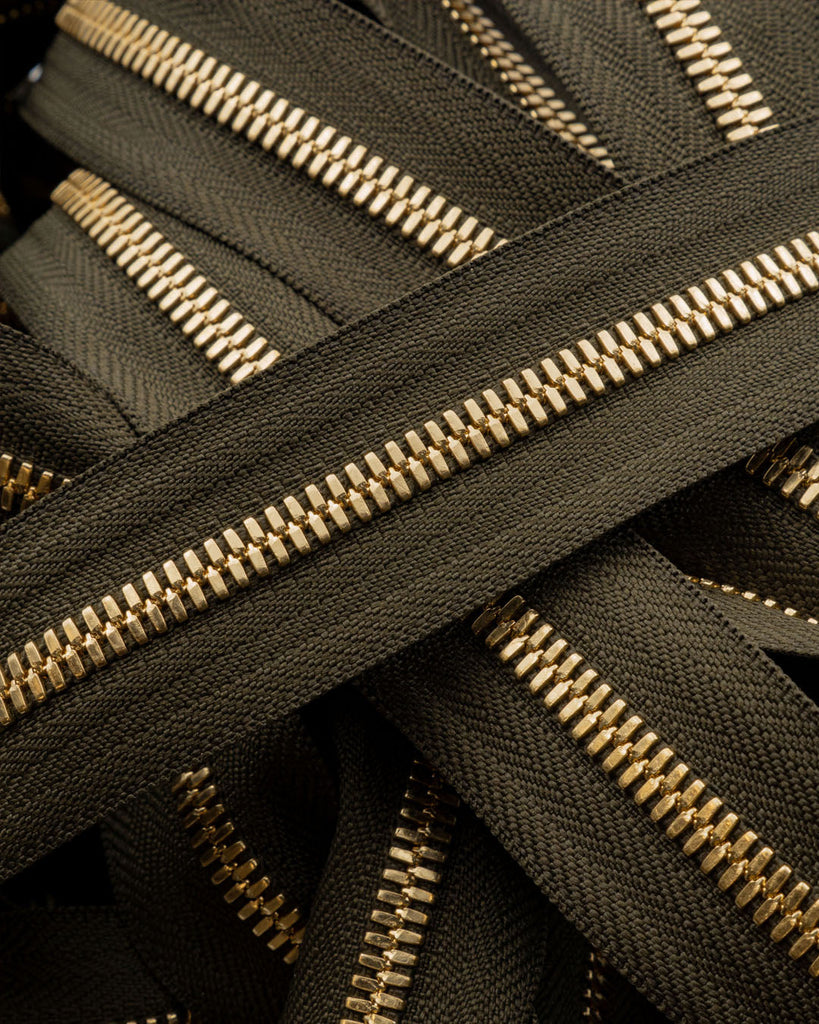 Ykk Excella® | Zipper On Roll Gold Size 5 Moss 223 Ritsen