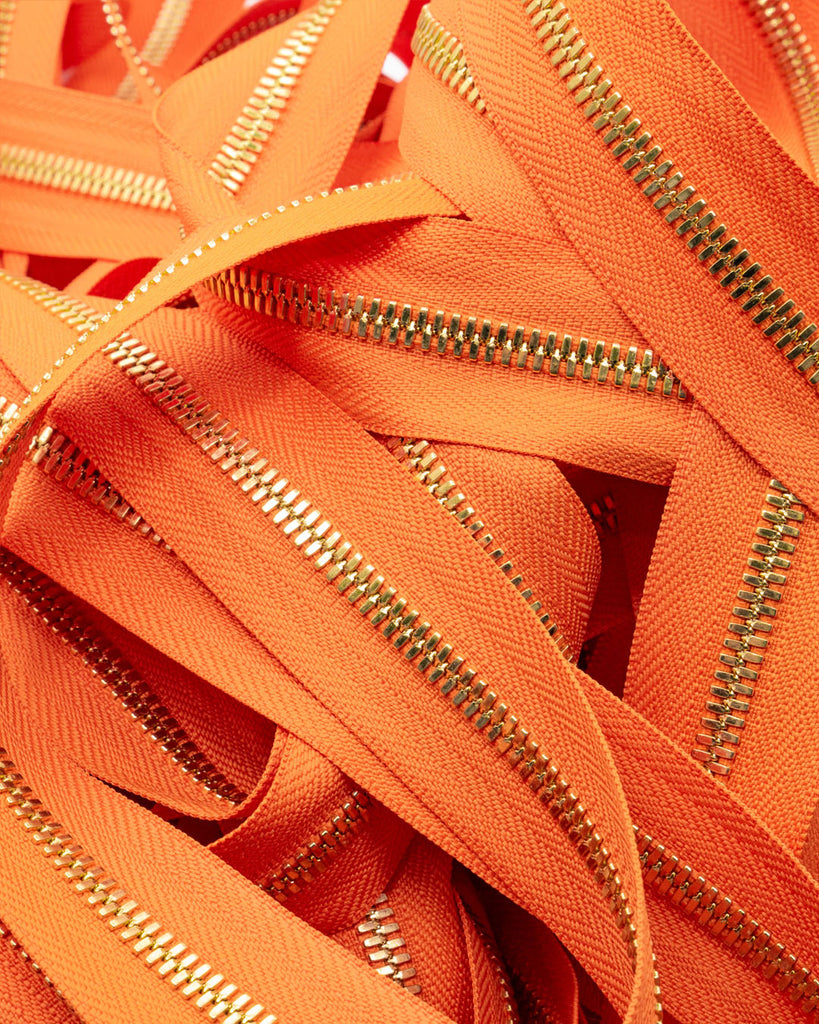 Ykk Excella® | Zipper On Roll Gold Size 5 Orange 234 Ritsen