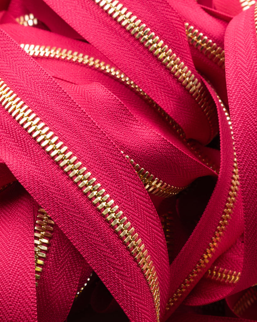 Ykk Excella® | Zipper On Roll Gold Size 5 Viva Magenta 817 Ritsen