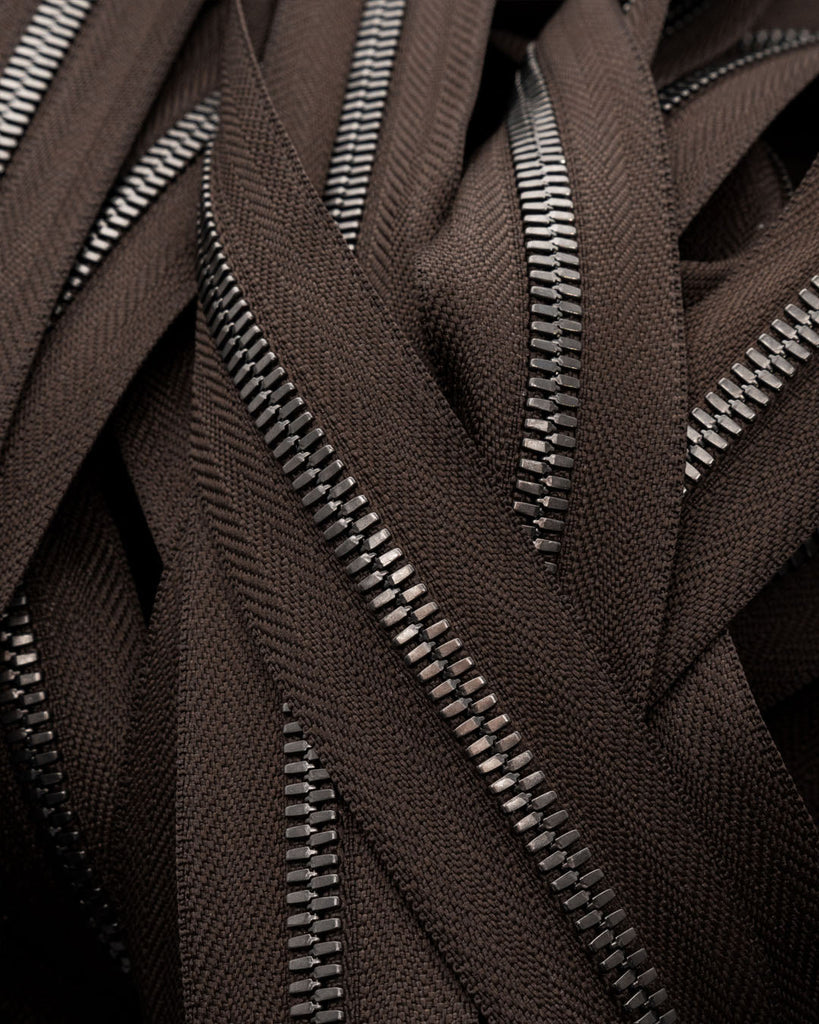 Ykk Excella® | Zipper On Roll Gunmetal Size 5 Dark Brown 088 Ritsen