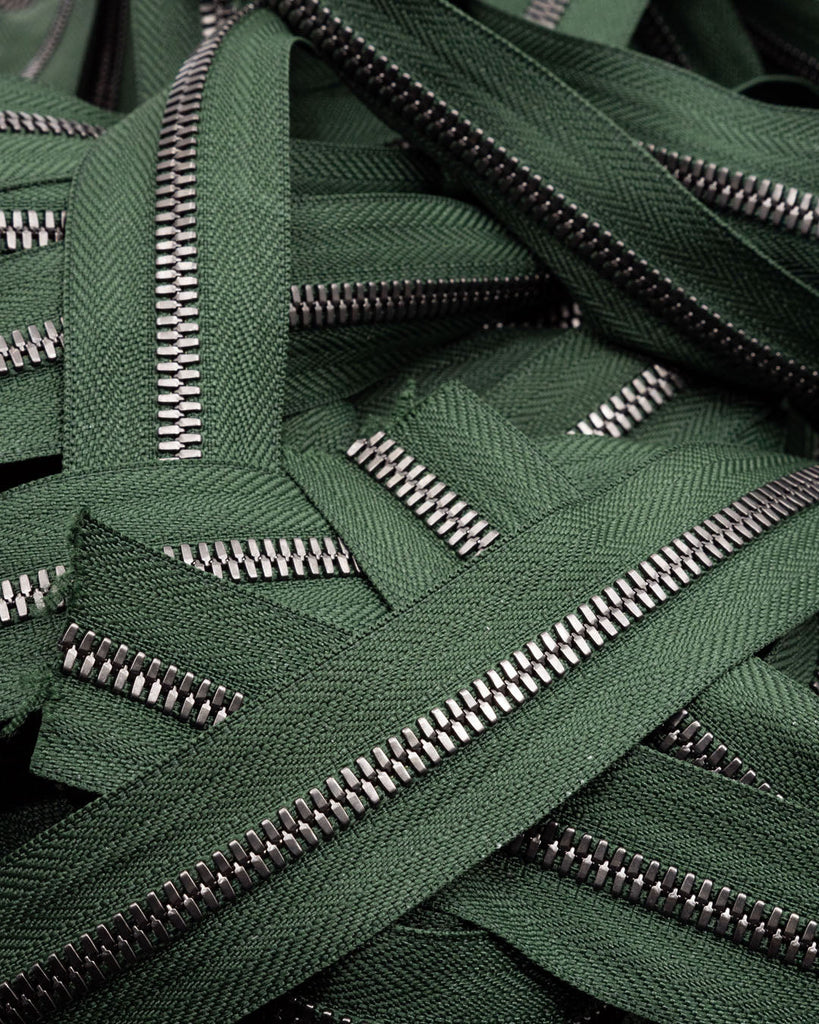 Ykk Excella® | Zipper On Roll Gunmetal Size 5 Green 153 Ritsen