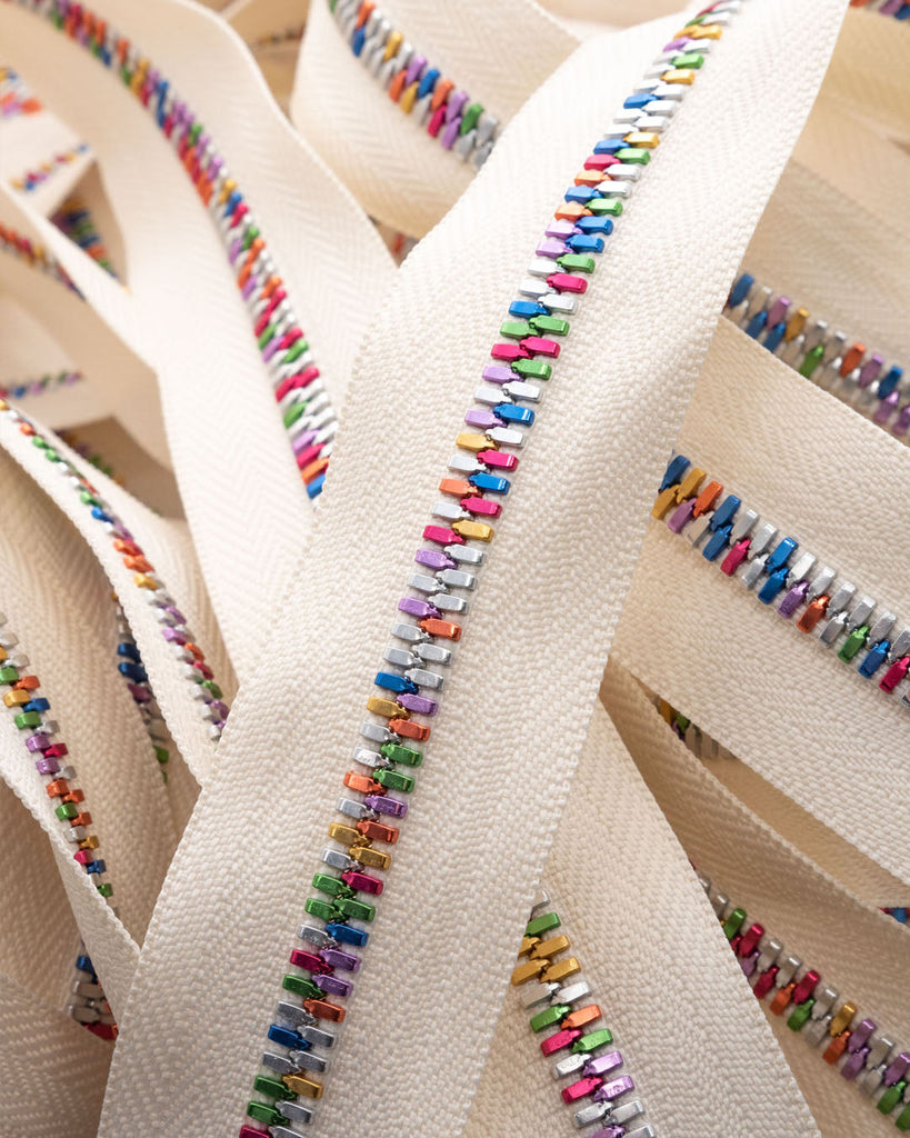 Ykk Excella® Light | Zipper On Roll Rainbow Size 5 Ivory 841 Ritsen