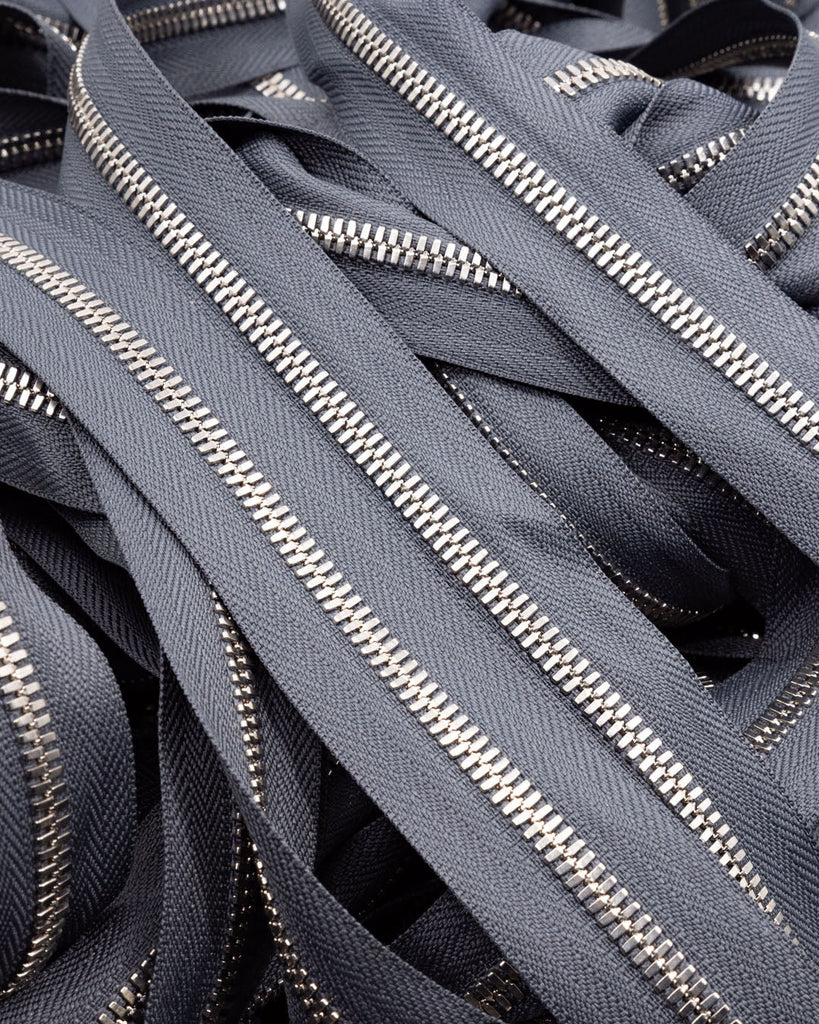 Ykk Excella® | Zipper On Roll Silver Size 5 Grey 182 Ritsen