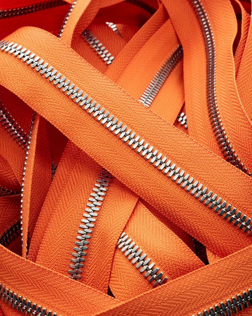 Ykk Excella® | Zipper On Roll Silver Size 5 Orange 234 Ritsen