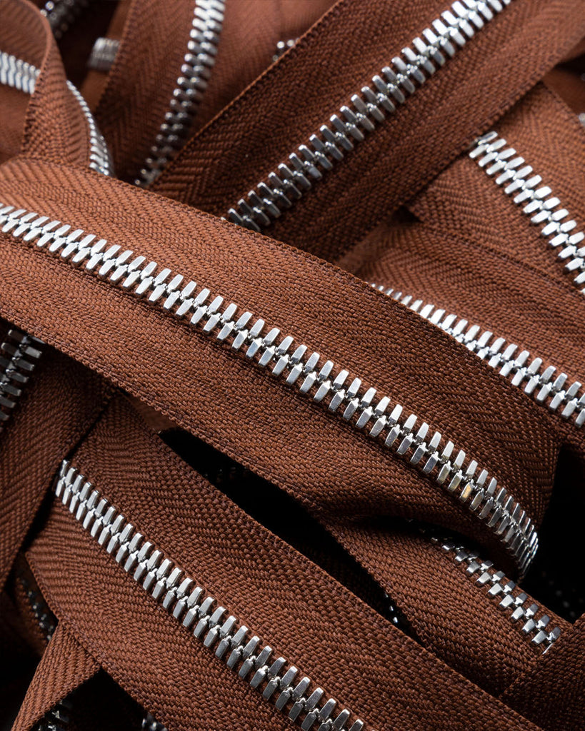 Ykk Excella® | Zipper On Roll Silver Size 5 Chestnut 331 Ritsen