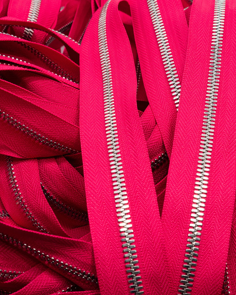 Ykk Excella® | Zipper On Roll Silver Size 5 Viva Magenta 817 Ritsen