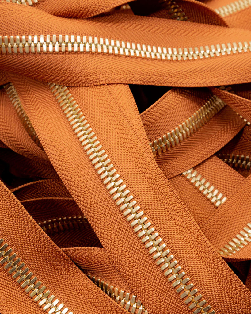 Ykk Excella® | Zipper On Roll Gold Size 8 Cognac 079 Ritsen
