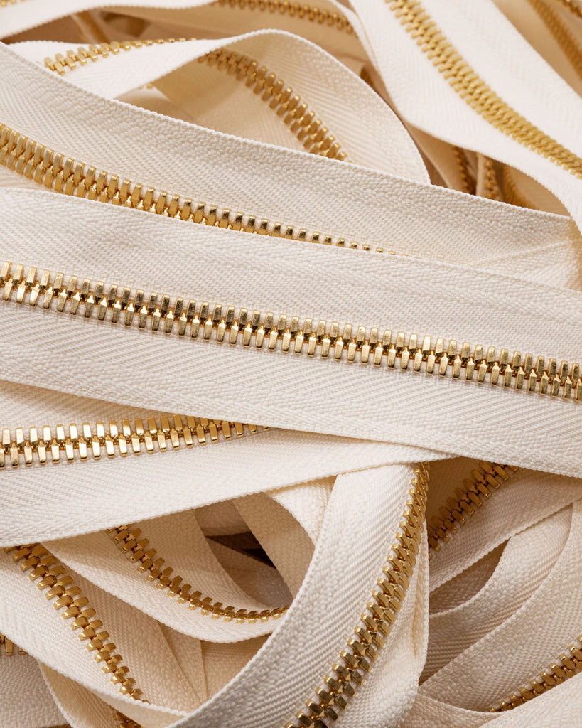 Ykk Excella® | Zipper On Roll Gold Size 8 Ivory 841 Ritsen