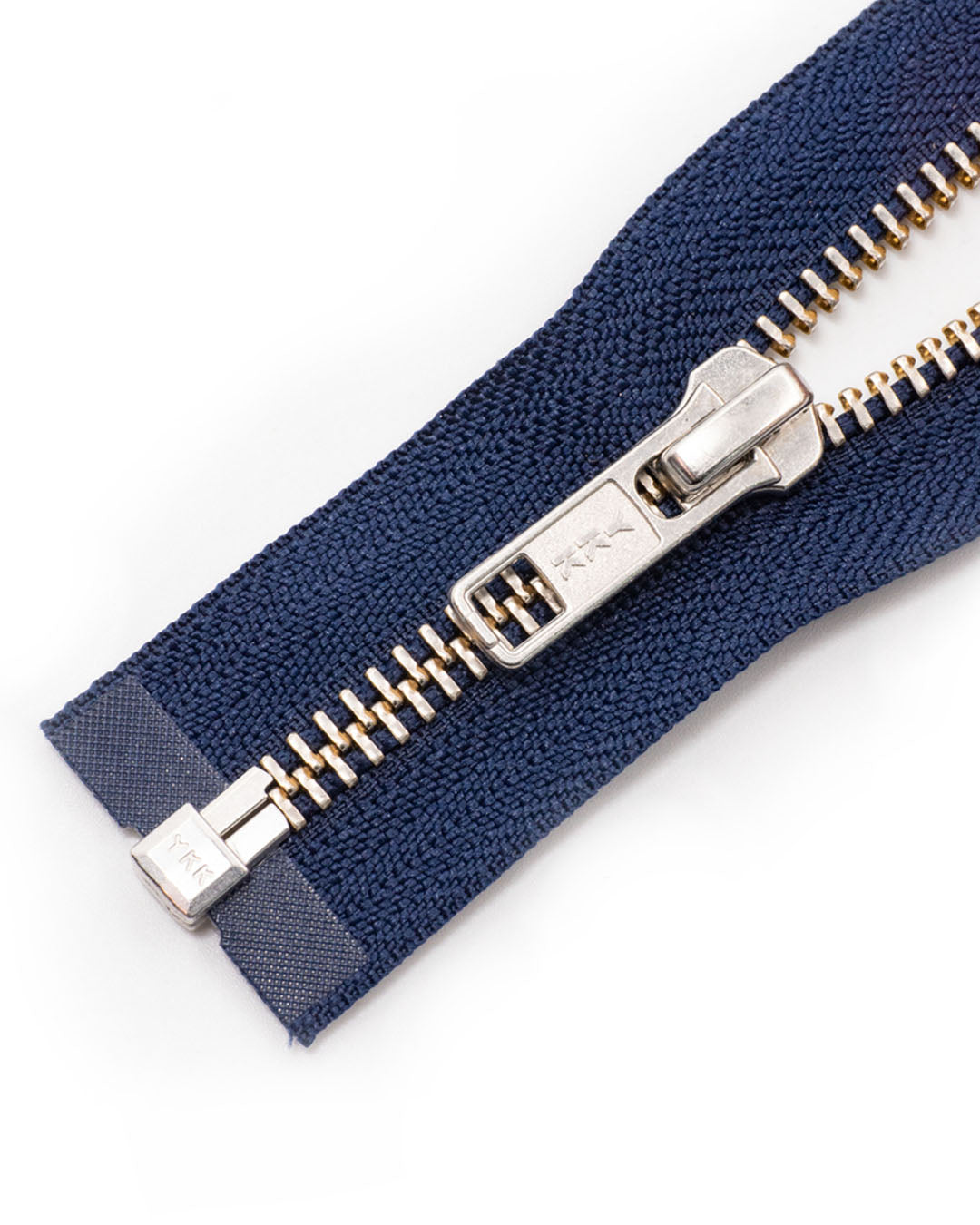 YKK Metal Complete, separating zipper with single slider Silver Size