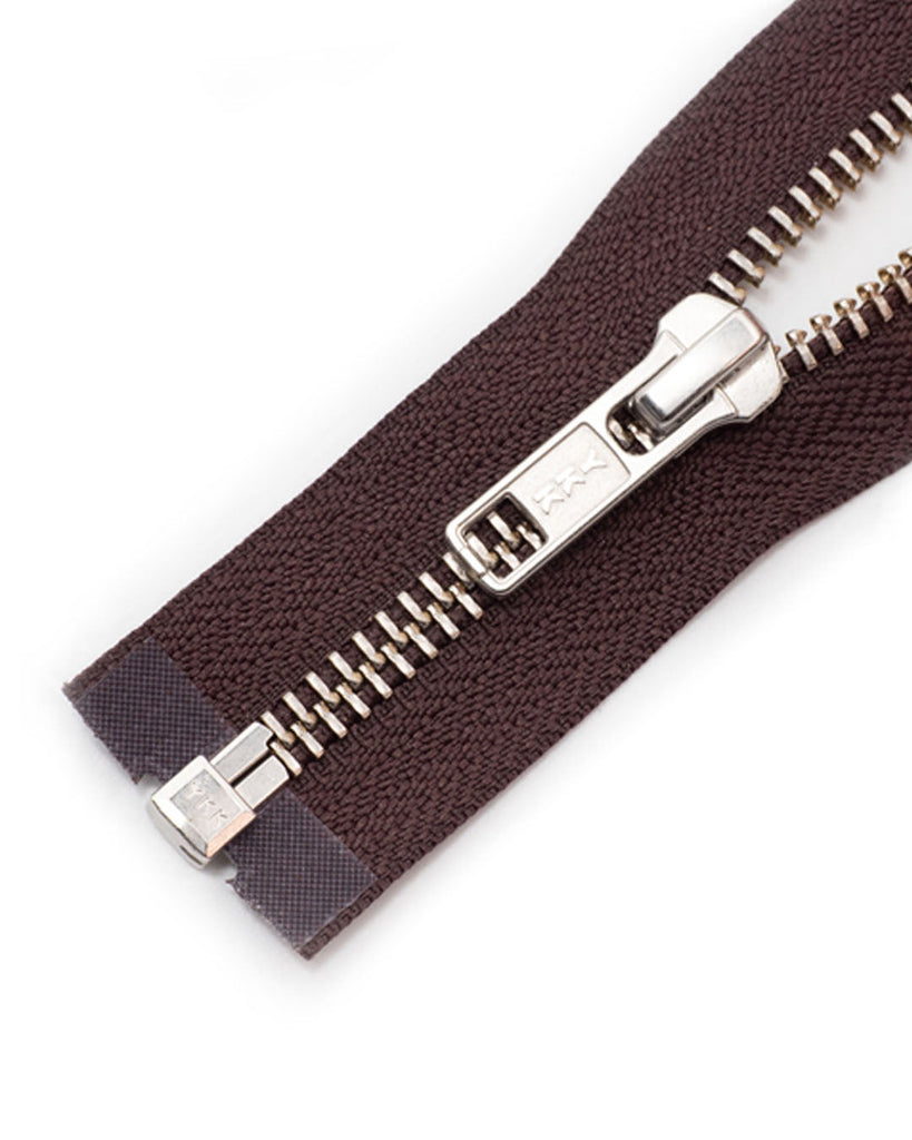 Ykk Metal | Complete Separating Zipper With Single Slider Silver Size 5 Ritsen