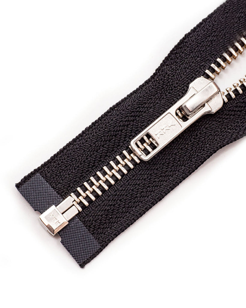 Ykk Metal | Complete Separating Zipper With Single Slider Silver Size 5 Ritsen