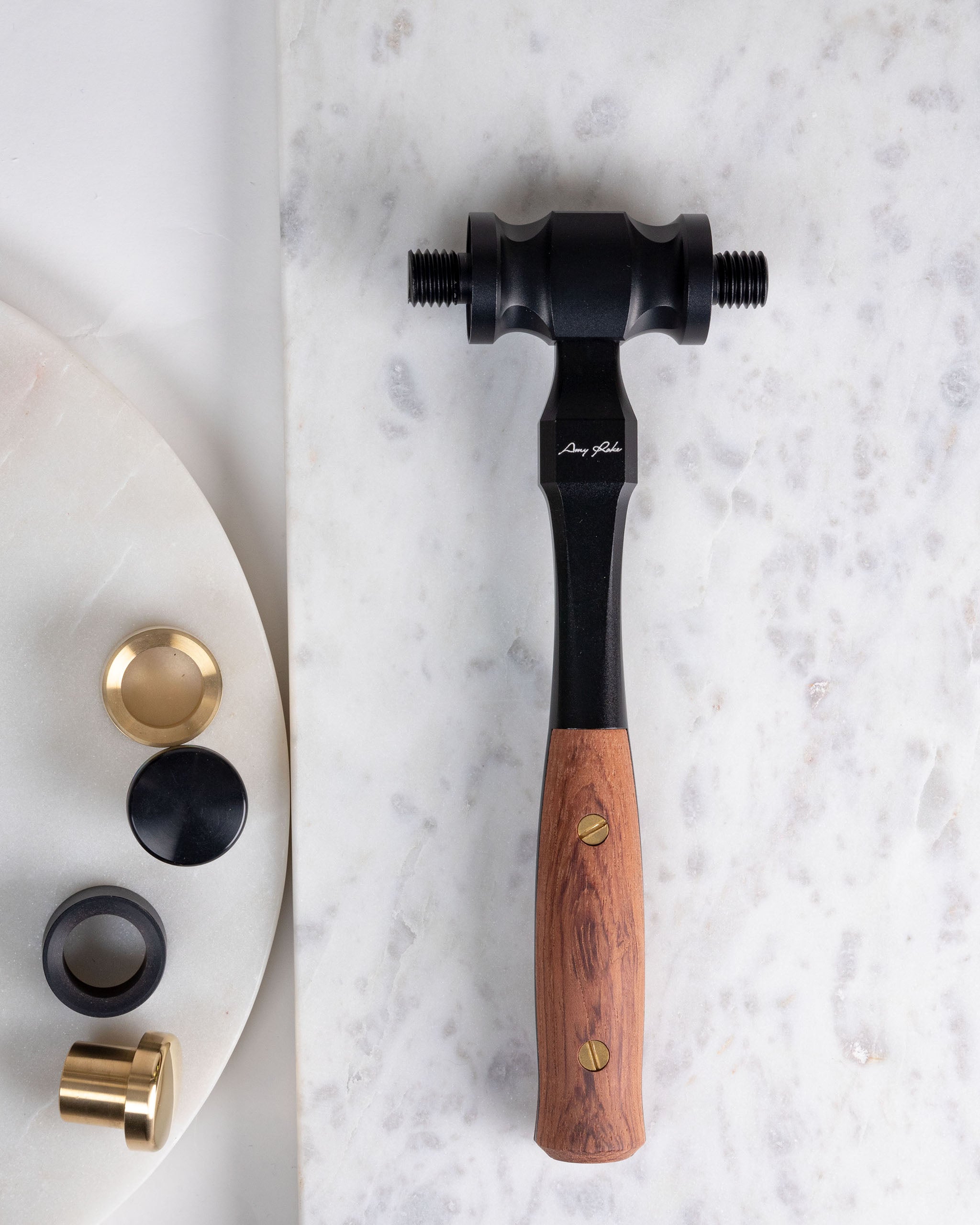 Beautiful, multifunctional hammer for leather crafting