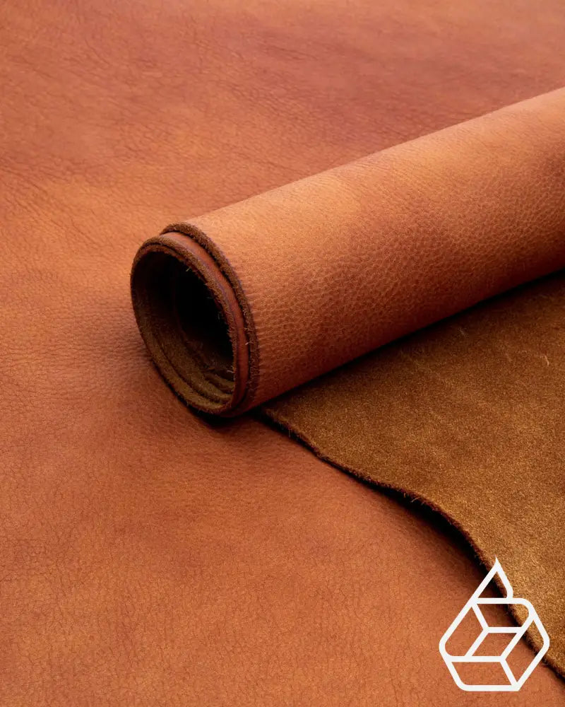 Arizona Raw Collection | Supple Vegetable Tanned Harness Leather Brandy / Panel (30 X 20 Cm) Leer