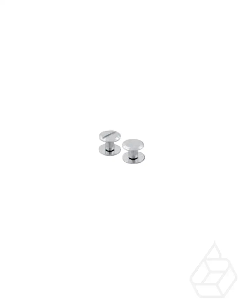 Belt Screws With Screw Slot Or Flat Head | Silver (4 Pieces) With Fournituren