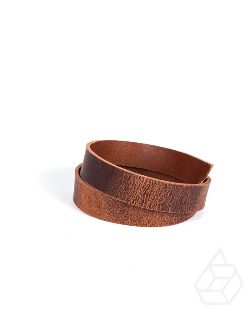 Buffalo Collection belt strap | Thick and firm buffalo leather with a matte finish Rust / 8 - 9 oz. / 3/4 inch (19mm)