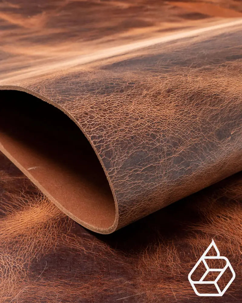 Buffalo Collection | Thick And Firm Buffalo Leather With A Matte Finish Rust / Panel (30 X 20 Cm)