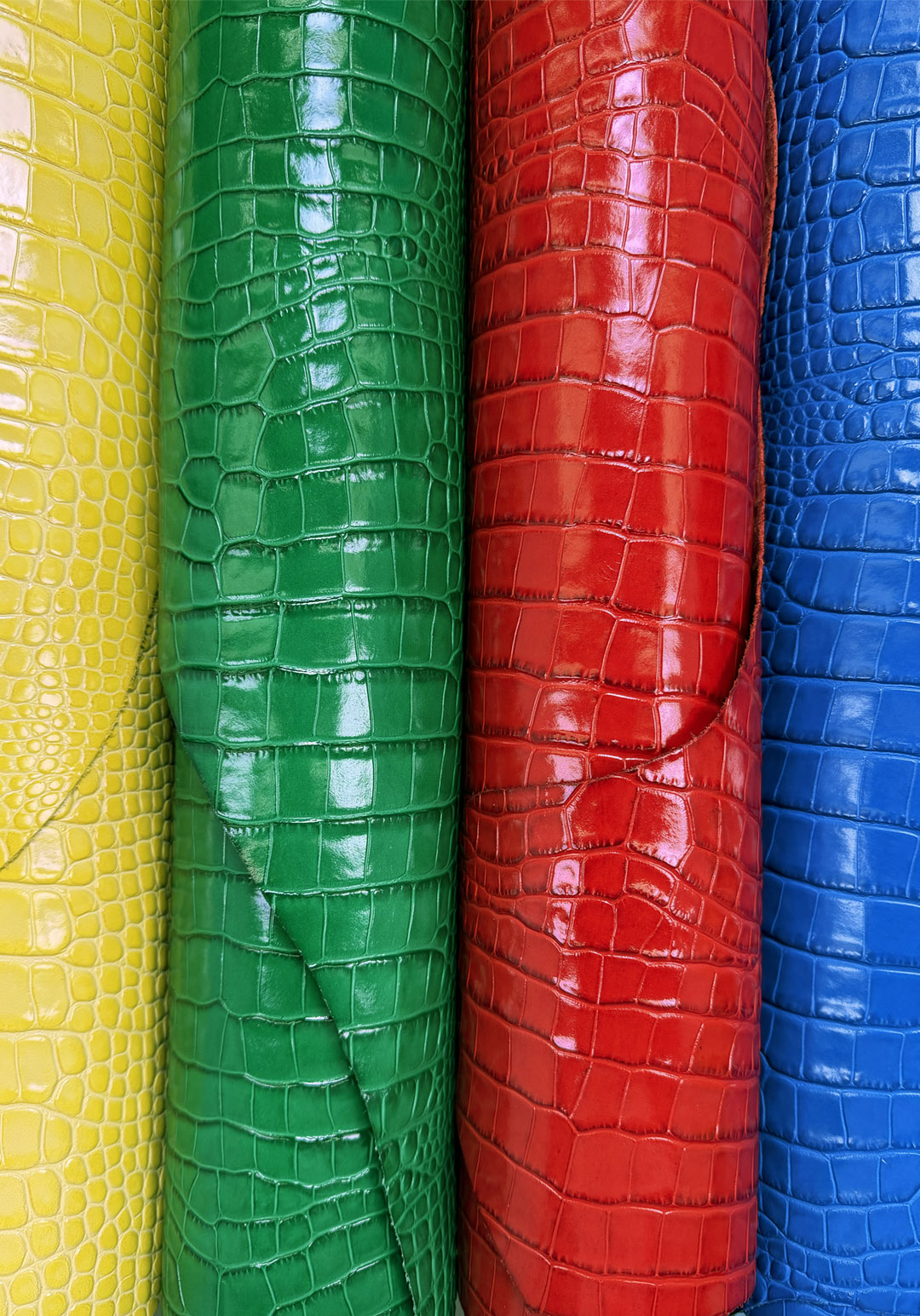 Como Collection I Firm cow leather with a crocodile print