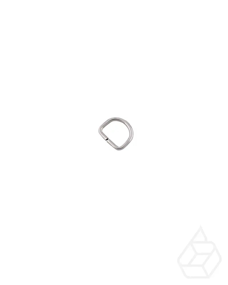 D-Ring | Silver Inner Size 12 5 Mm (2 Pieces) Fournituren