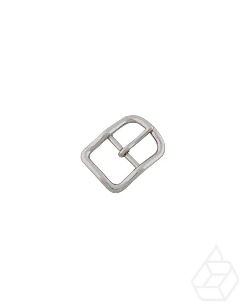 D-Shaped Buckle With Center Bar | Silver Inner Size 25 6 Mm Fournituren