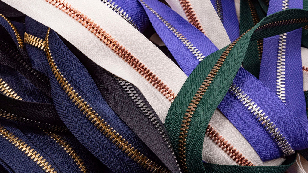 Excella® polished metal zippers