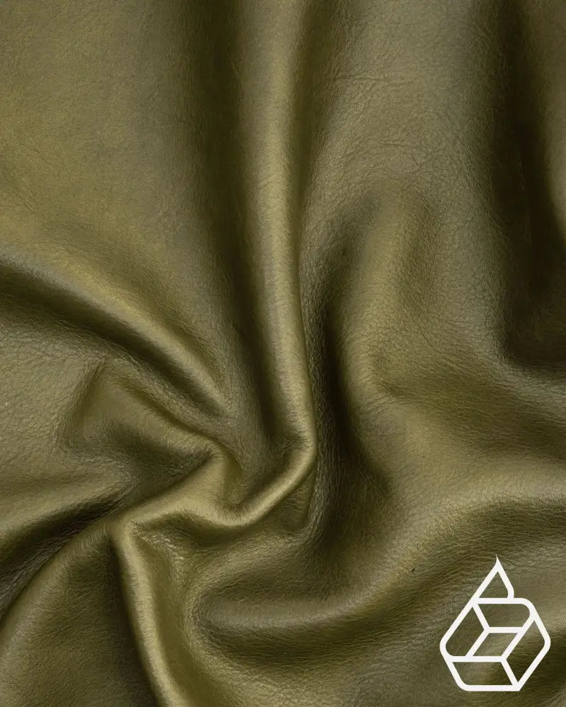 Geneve Collection | Fully Vegetable Tanned Cowhide Leather Moss / Coupon (Approximately 50 X 45 Cm)