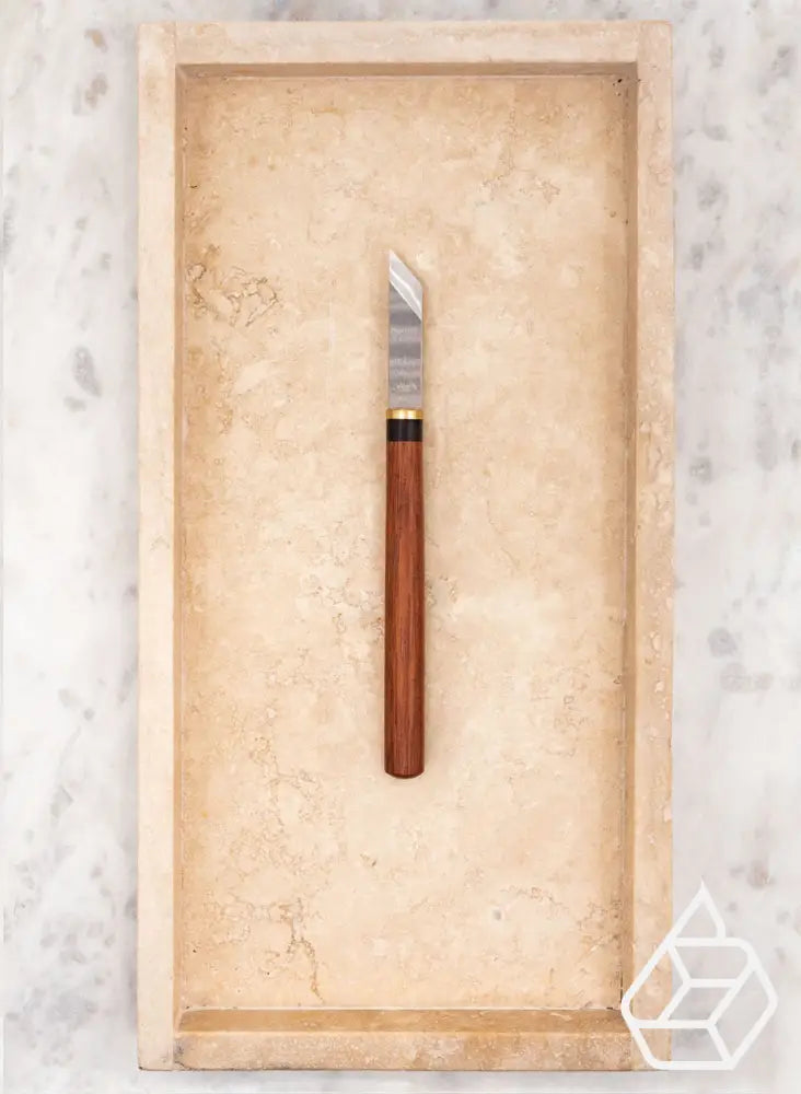 Luxurious Leather Knife | 2 Versions Descending Left Leertools