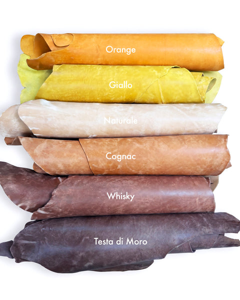Maya Collection | Vegetable tanned cow leather with a distressed matt