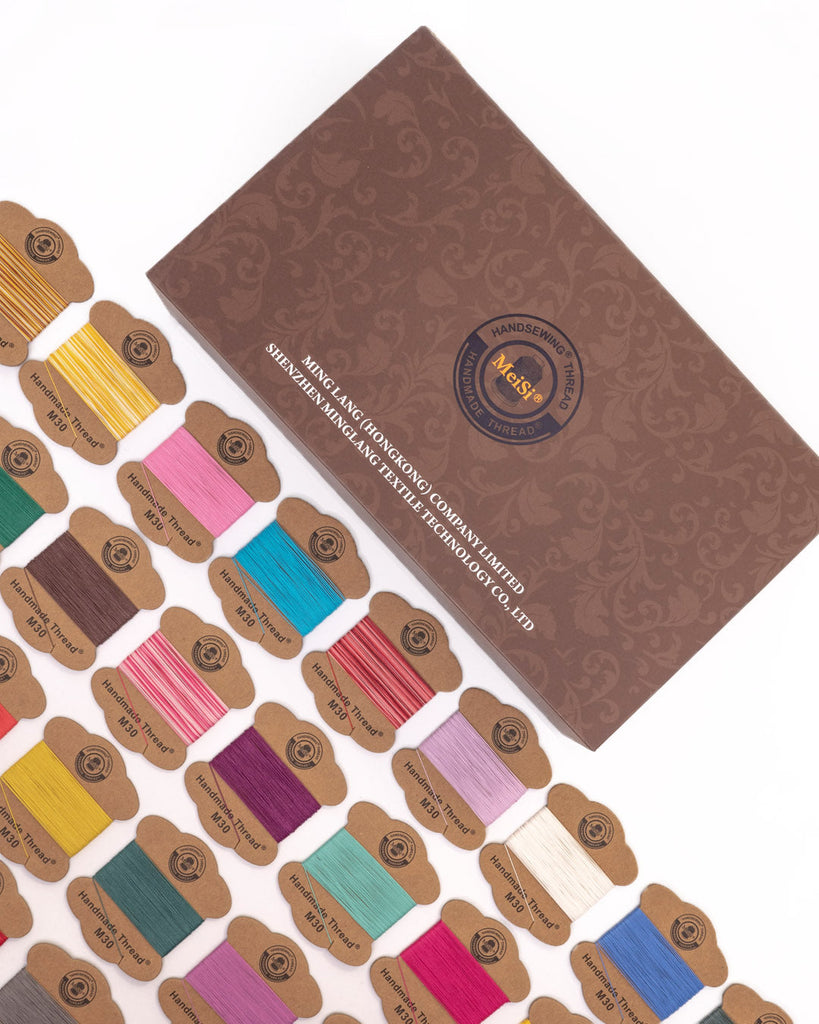 Meisi Super Fine Linen Thread | Set With Mini Spools In 97 Colors 4 Available Thicknesses M30