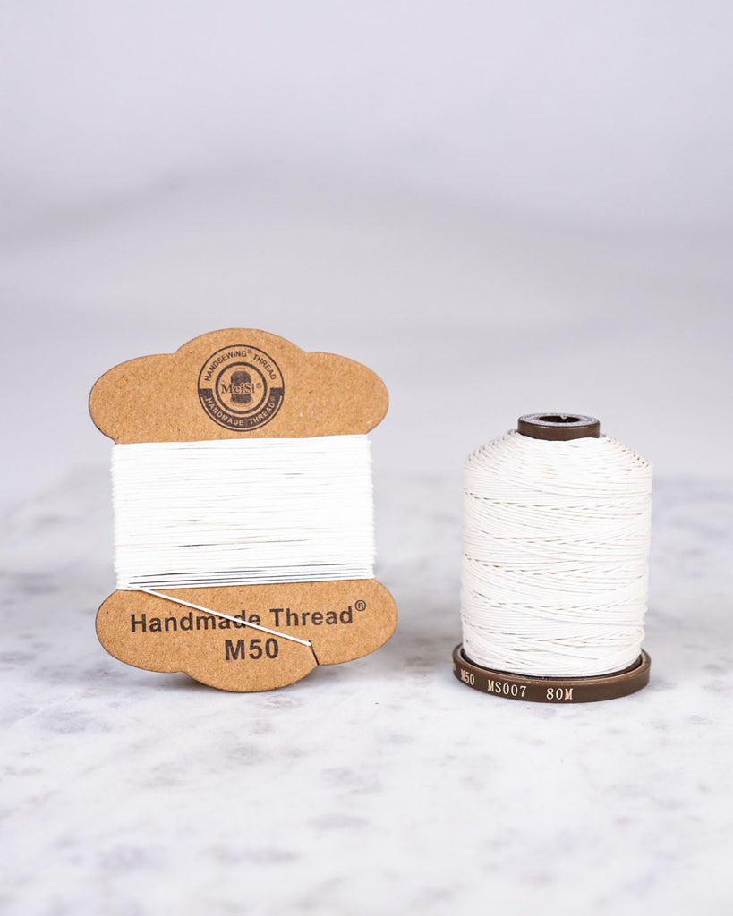 Meisi Super Fine Linen Thread | M50 (0.55Mm) Ms007 White / Mini Supplies