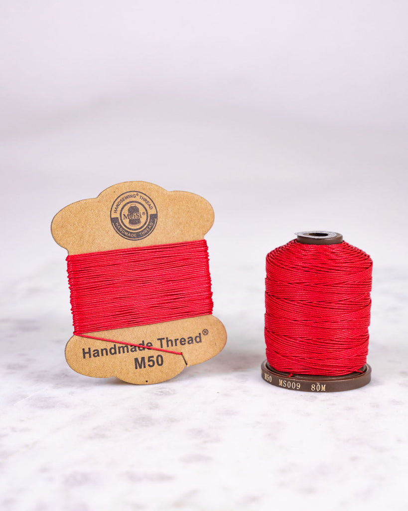 Meisi Super Fine Linen Thread | M40 (0.45Mm) Ms009 Red / Mini Supplies