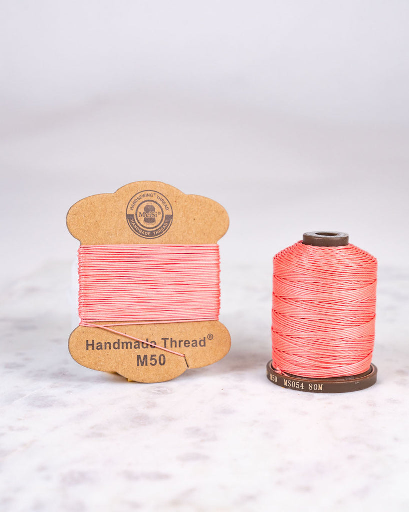Meisi Super Fine Linen Thread | M60 (0.65Mm) Ms054 Coral / Mini Supplies