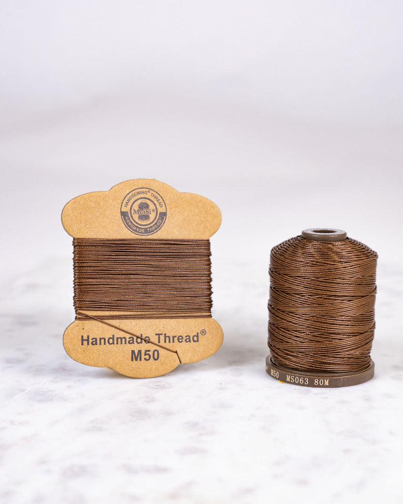 Meisi Super Fine Linen Thread | M50 (0.55Mm) Ms063 Mocha / Mini Supplies