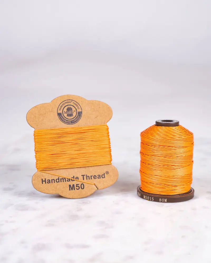 Meisi Super Fine Linen Thread | M30 (0.35Mm) Ms015 Tangerine / Mini Supplies