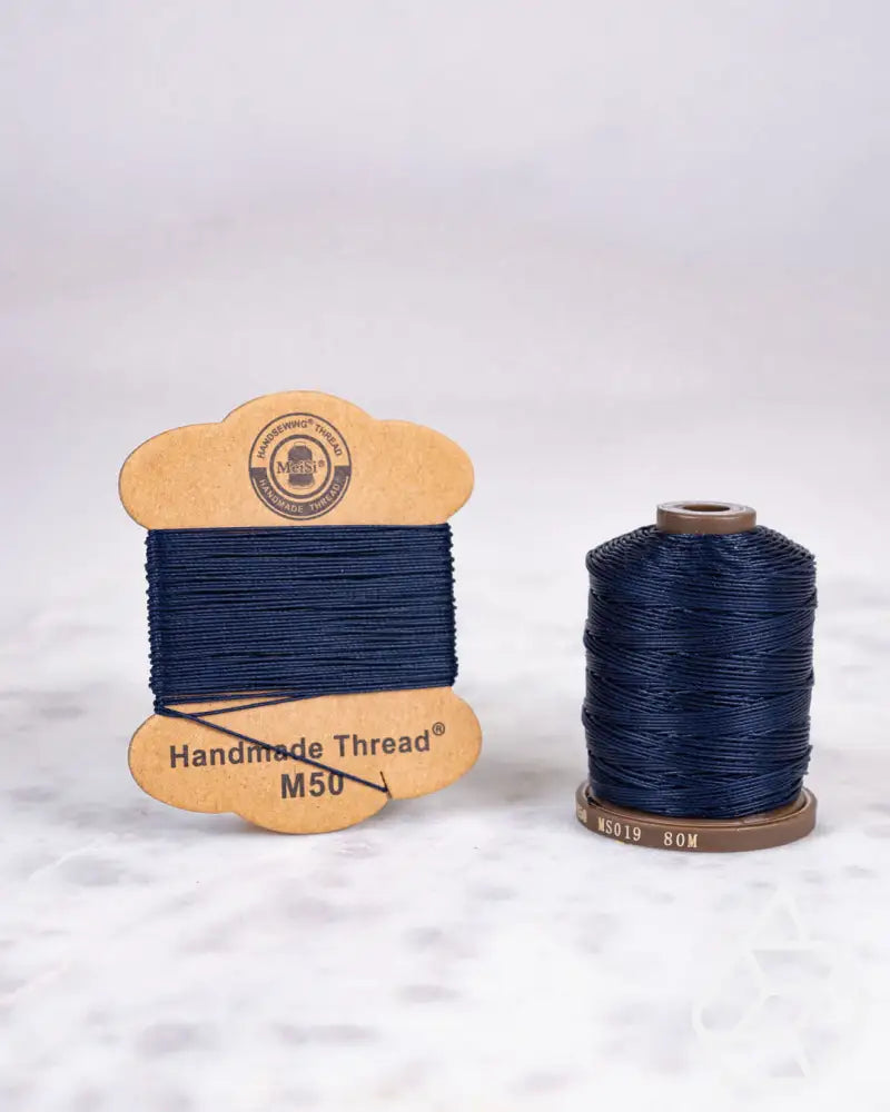 Meisi Super Fine Linen Thread | M30 (0.35Mm) Ms019 Navy Blue / Mini Supplies